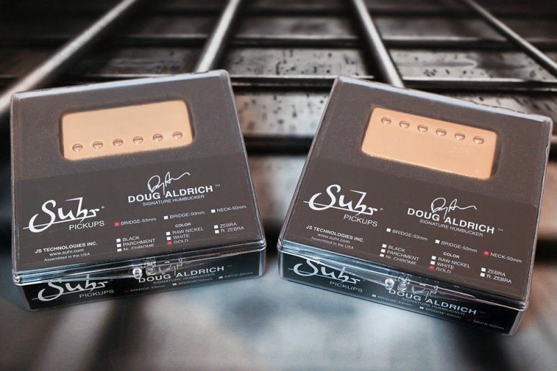 Image 0 of SUHR Aldrich SET GOLD - 53mm Bridge / 50mm Neck Humbucker Pickups