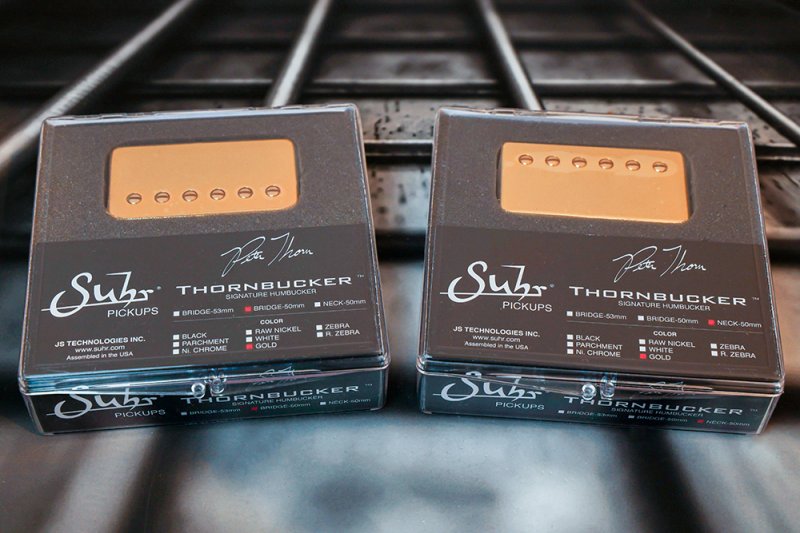 Image 0 of SUHR Thornbucker PAF SET Bridge & Neck Humbucker Pickups 50mm - GOLD