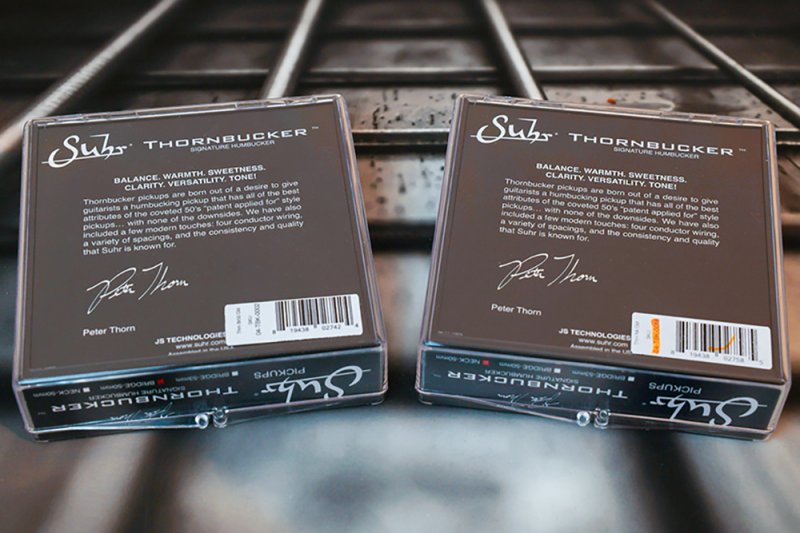 Image 1 of SUHR Thornbucker PAF SET Bridge & Neck Humbucker Pickups 50mm - GOLD