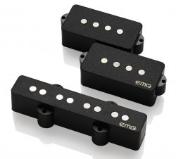 EMG GZR PJHZ Set - Passive PJ - Black w/ Solderless Install Geezer Butler