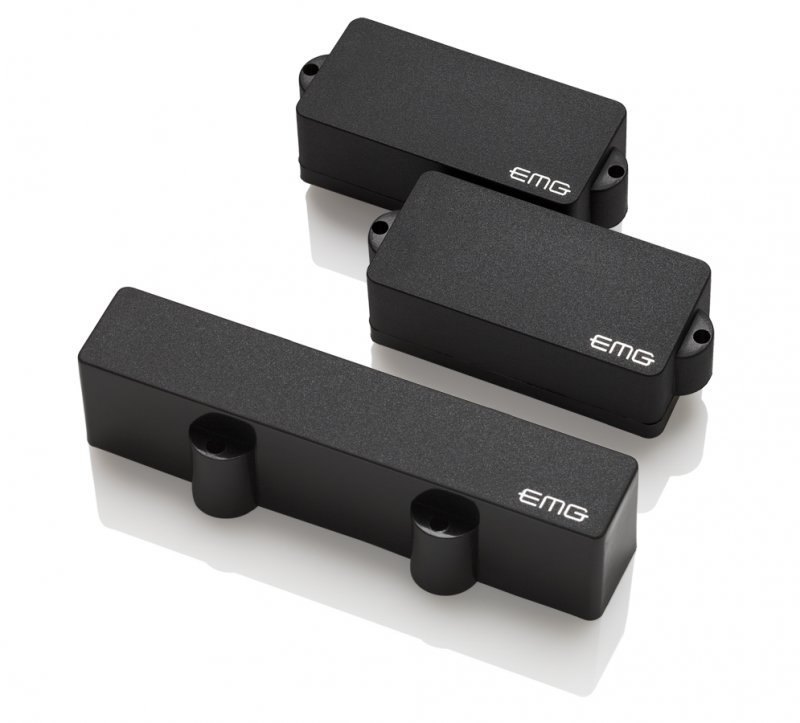 Image 0 of EMG PJ SET Active P/J Bass Set - Black w/ Solderless Install System