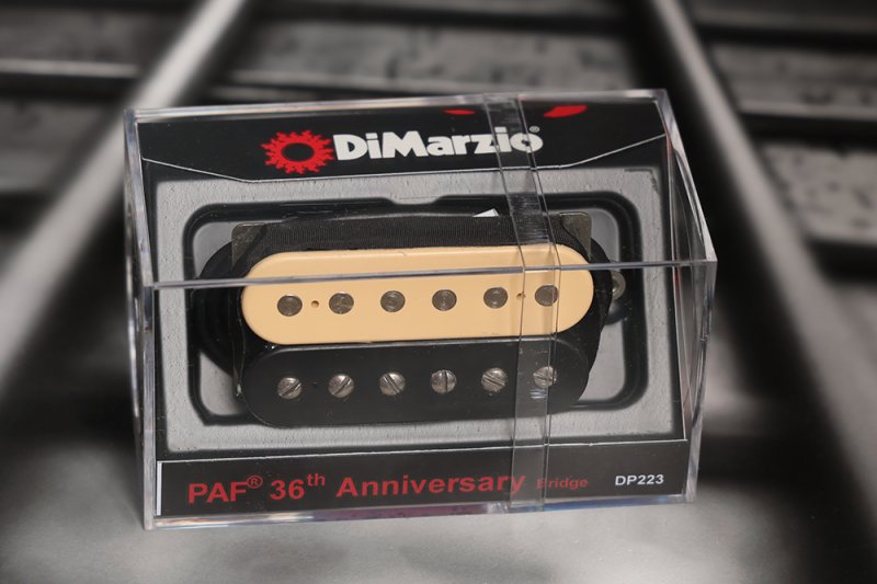Image 0 of DiMarzio DP223BC PAF 36th Anniversary Bridge Humbucker - Black/Cream / NIckel Po