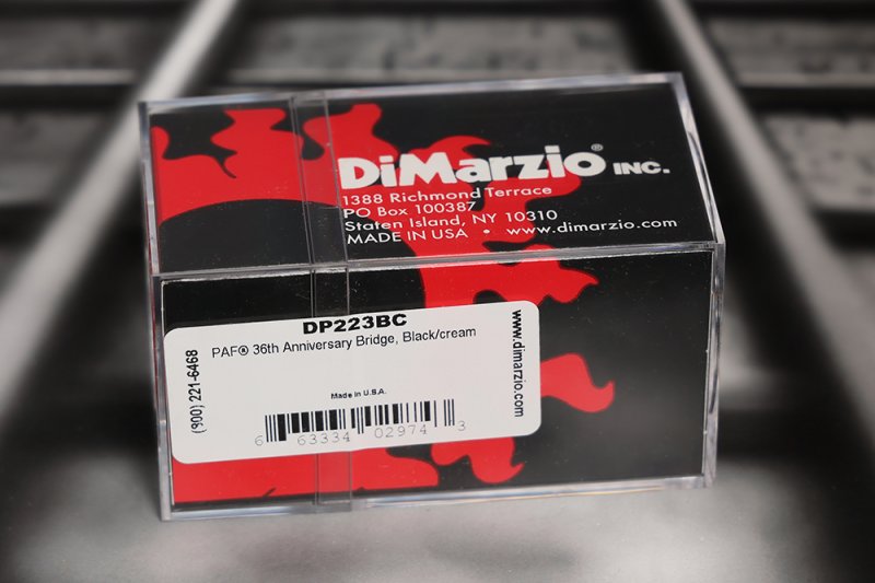 Image 1 of DiMarzio DP223BC PAF 36th Anniversary Bridge Humbucker - Black/Cream / NIckel Po