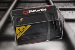 DiMarzio DP100FBK Super Distortion F-Spaced Humbucker - Black / Black Pole Piece