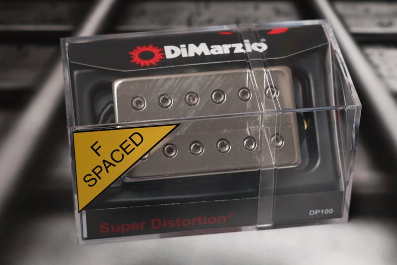 Image 0 of DiMarzio DP100FN Super Distortion F-Spaced Humbucker - Nickel / Nickel Pole Piec