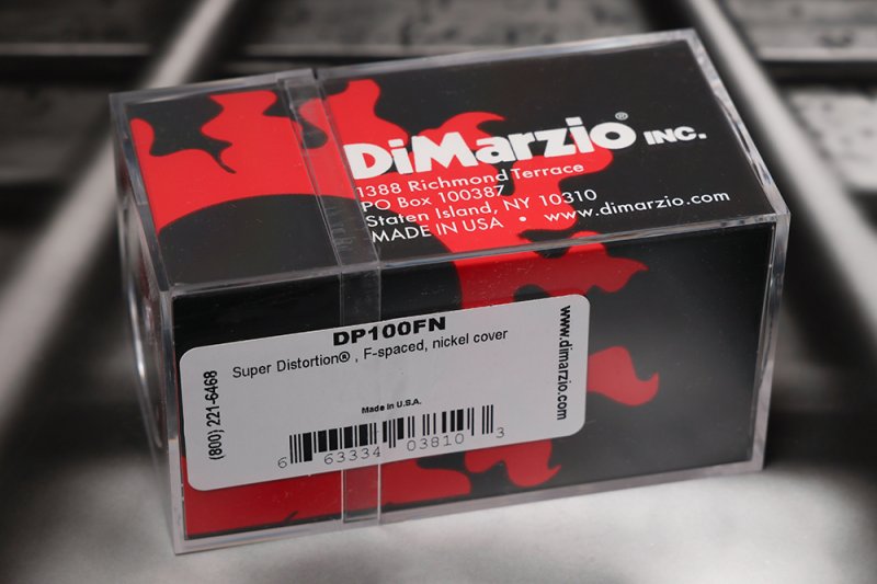 Image 1 of DiMarzio DP100FN Super Distortion F-Spaced Humbucker - Nickel / Nickel Pole Piec