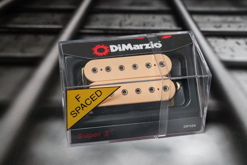 Image 0 of DiMarzio DP104FCR Super 2 F-Spaced Humbucker - Cream / Nickel Pole Pieces