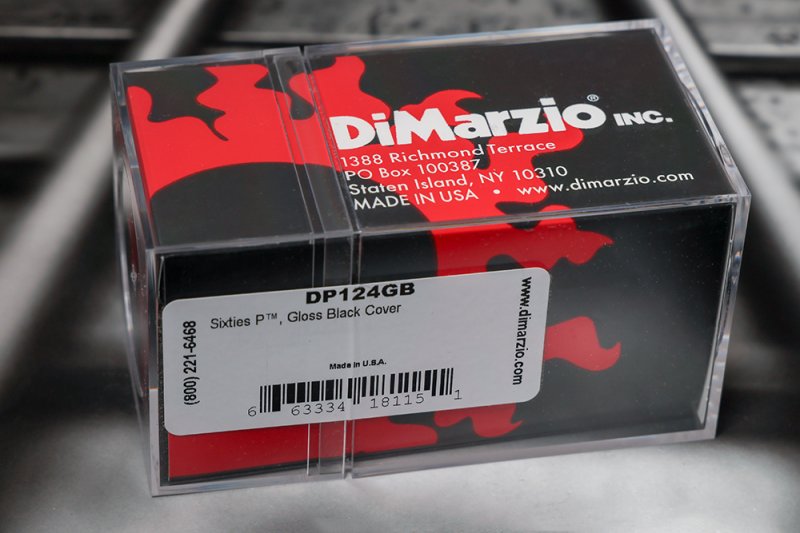 Image 1 of DiMarzio DP124GB Sixties P Bass Pickup - Gloss Black Metal