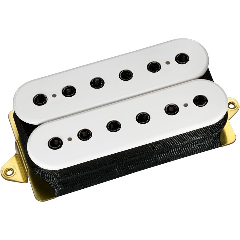 Image 2 of DiMarzio DP151FW PAF Pro F-Spaced Humbucker - White / Black Nickel Pole Pieces
