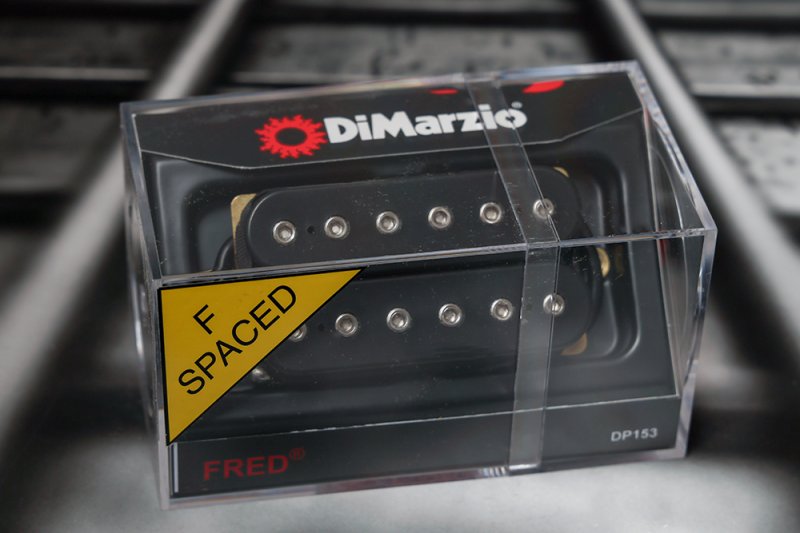 Image 0 of DiMarzio DP153FBK FRED F-Spaced Humbucker - Black / Nickel Pole Pieces