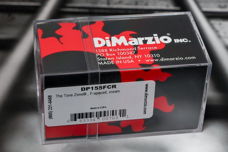 Image 1 of DiMarzio DP155FCR The Tone Zone F-Spaced Humbucker - Cream / Nickel Pole Pieces