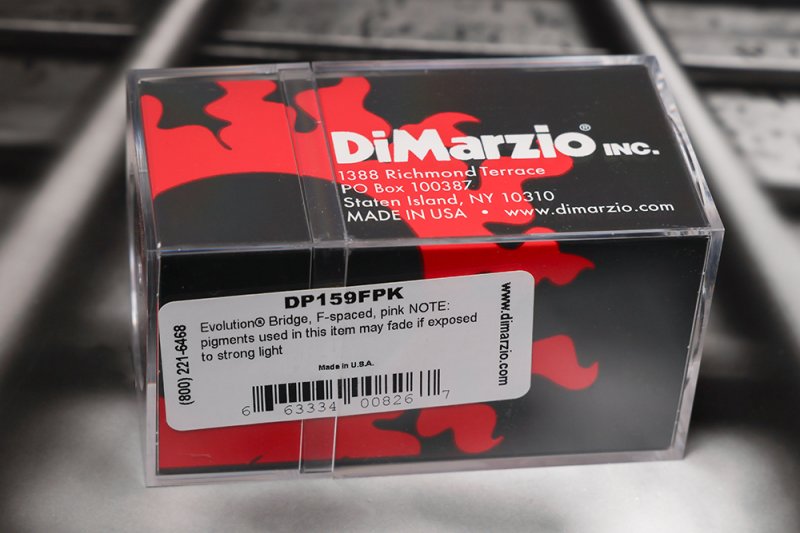 Image 1 of DiMarzio DP159FPK Evolution F-Spaced Bridge Humbucker - Pink / Black Pole Pieces