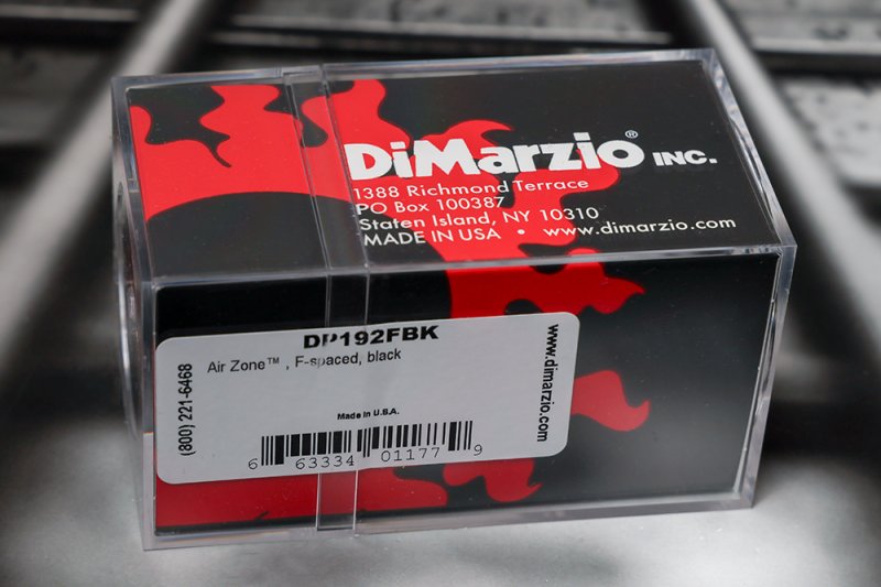 Image 1 of DiMarzio DP192FBK Air Zone F-Spaced Humbucker - Black / Nickel Pole Pieces