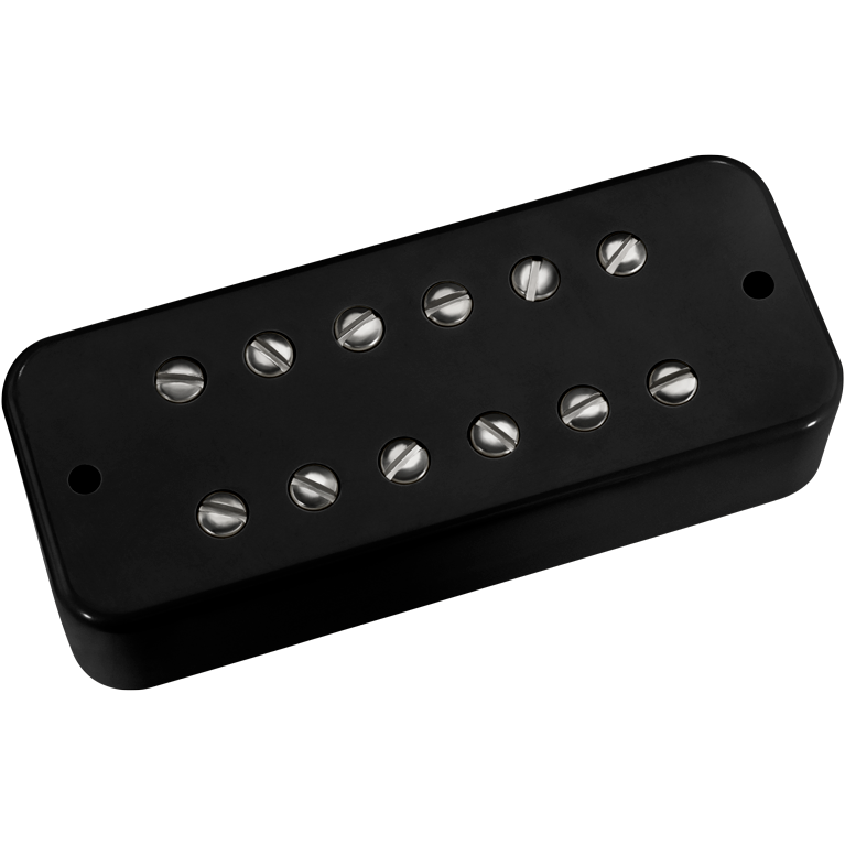 Image 0 of DiMarzio DP210BK The Tone Zone P-90 Soap Bar - Black / Nickel Pole Pieces