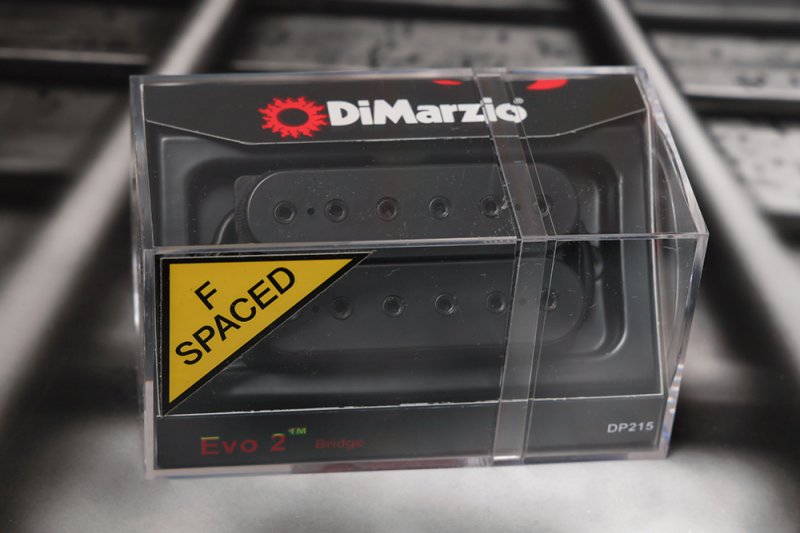 Image 0 of DiMarzio DP215FBK EVO 2 F-Spaced Bridge Humbucker - Black / Black Pole Pieces