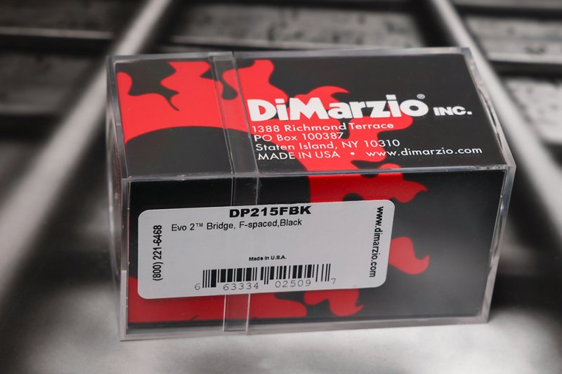 Image 1 of DiMarzio DP215FBK EVO 2 F-Spaced Bridge Humbucker - Black / Black Pole Pieces
