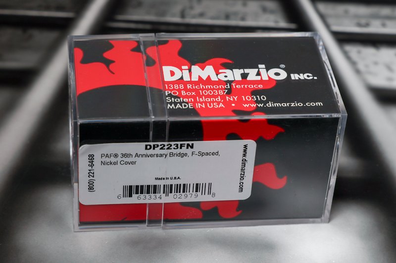 Image 1 of DiMarzio DP223FN PAF 36th Anniversary F-Spaced Bridge Humbucker - Nickel / Nicke