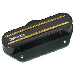 DiMarzio DP384BK+G The Chopper T Bridge - Black / Gold Rails Tele Telecaster