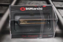 DiMarzio DP384BK+G The Chopper T Bridge - Black / Gold Rails Tele Telecaster