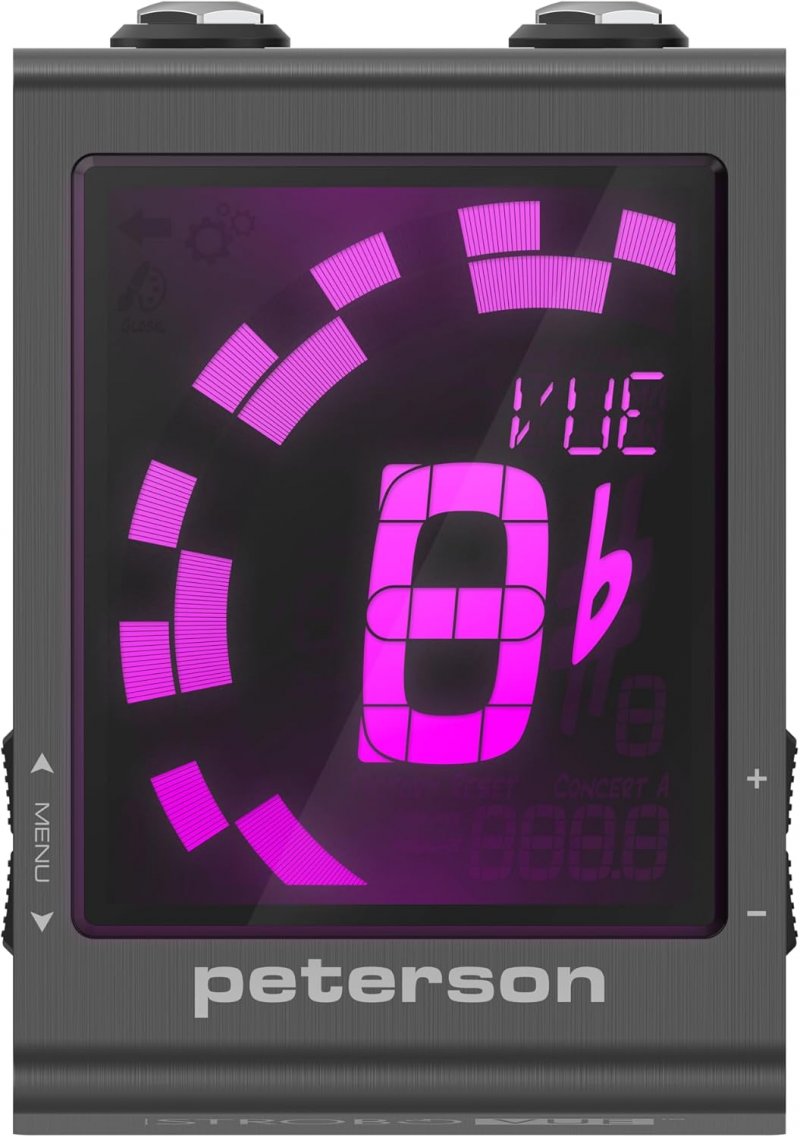 Image 0 of Peterson STROBOVUE Pedalboard Tuner - Always On w/ buffered output - LED Backlig