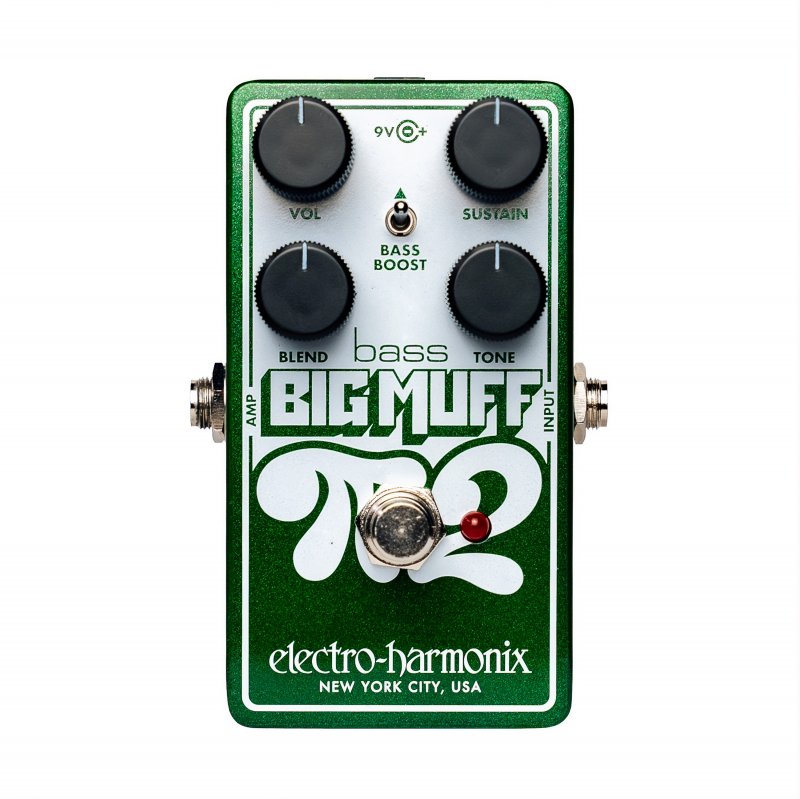 Image 0 of Electro-Harmonix Bass Big Muff Pi 2 Dual Op-Amp Fuzz - Green / White