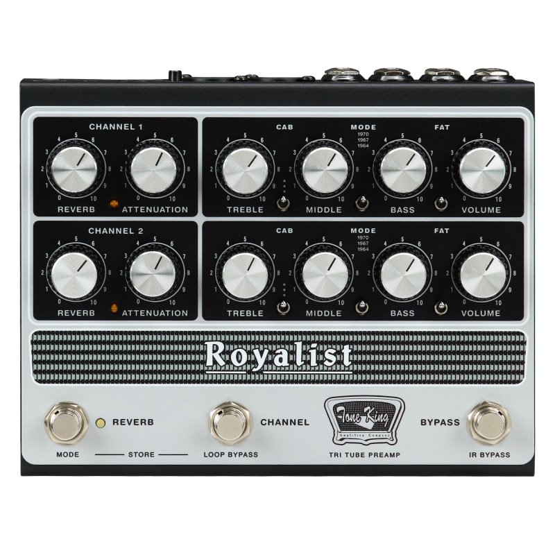 Image 0 of Tone King Royalist Preamp Pedal - Tri Tube High Voltage British Tones