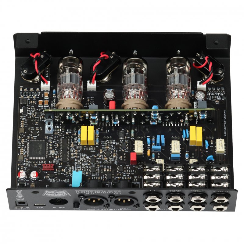 Image 2 of Tone King Royalist Preamp Pedal - Tri Tube High Voltage British Tones