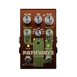 Source Audio Pathways Reverb & Tremolo / 7 reverbs and 3 tremolos / tap tempo / 