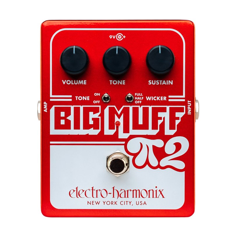 Image 0 of Electro-Harmonix Big Muff Pi 2 with Tone Wicker Dual Op-Amp Fuzz - Red / White