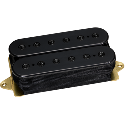 DiMarzio DP100BK+BK Super Distortion - Black / Black Pole Pieces / Standard spac