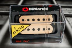 DiMarzio DP151FCR PAF Pro F-Spaced Humbucker - Cream / Black Pole Pieces