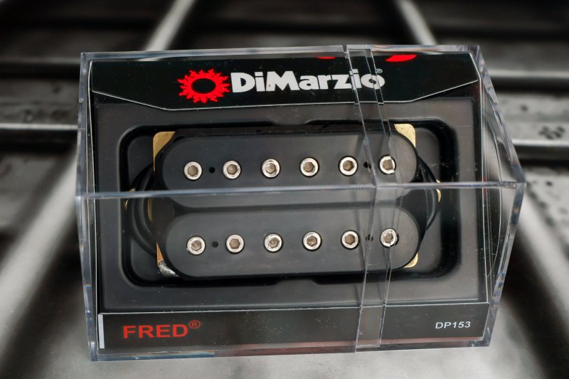 Image 0 of DiMarzio DP153BK FRED Standard Spaced Humbucker - Black / Nickel Pole Pieces