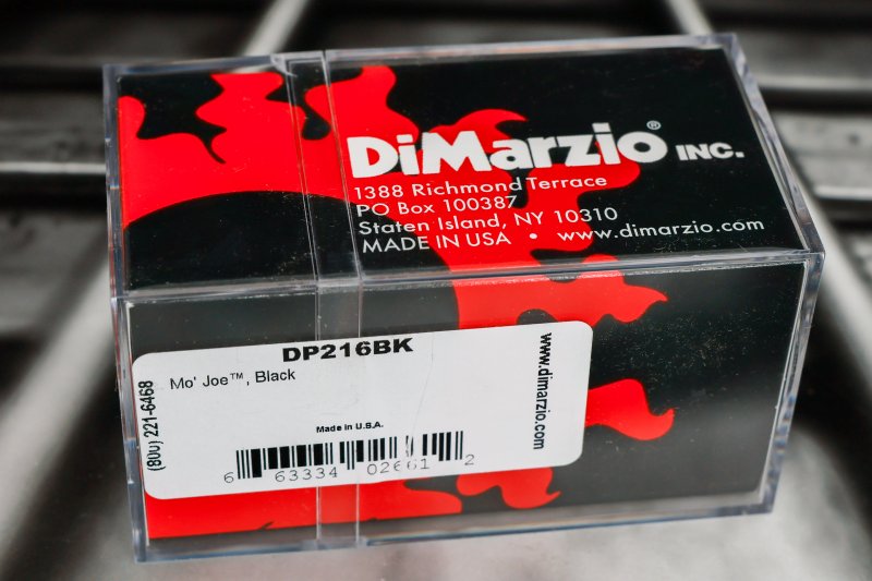 Image 1 of DiMarzio DP216BK Mo' Joe Spaced Humbucker - Joe Satriani Black / Nickel Pole Pie