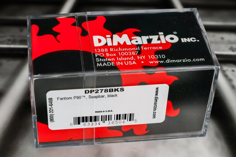Image 1 of DiMarzio DP278BKS Fantom P90 Soapbar - Black / Nickel Pole Pices