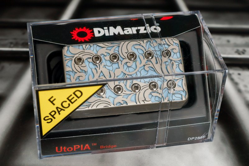 Image 0 of DiMarzio DP289FSNLB UtoPIA Bridge - Blue Powder / Nickel Pole Pieces / F-spaced