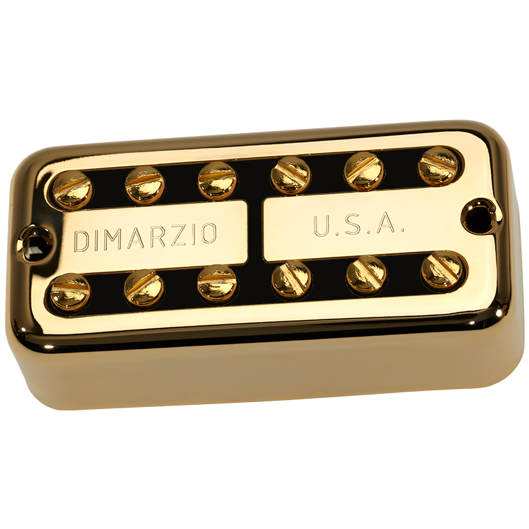Image 0 of DiMarzio DP292FGBK New'Tron Bridge - Gold Cover w/ Black Insert / Gold / F-space