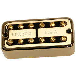 DiMarzio DP292FGBK New'Tron Bridge - Gold Cover w/ Black Insert / Gold / F-space