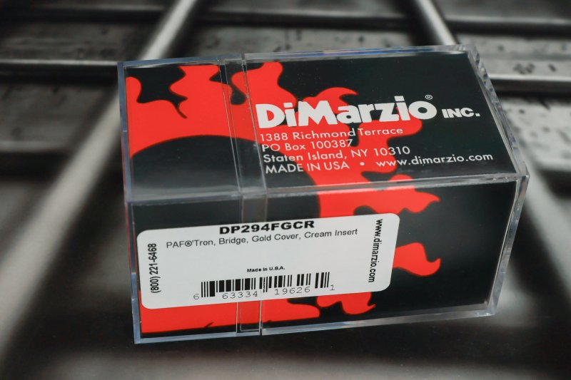 Image 1 of DiMarzio DP294FGCR PAF'Tron Bridge - Gold Cover w/ Cream Insert / Gold Pole Piec