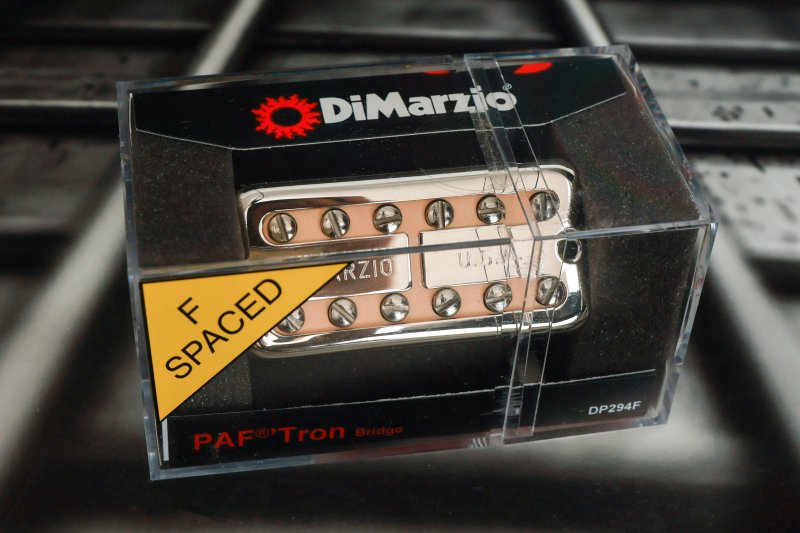 Image 0 of DiMarzio DP294FNCR PAF'Tron Bridge - Nickel Cover w/ Cream Insert / Nickel Pole 