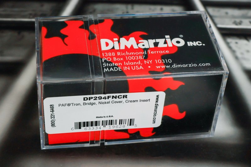 Image 1 of DiMarzio DP294FNCR PAF'Tron Bridge - Nickel Cover w/ Cream Insert / Nickel Pole 