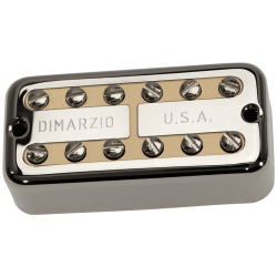 DiMarzio DP294FNCR PAF'Tron Bridge - Nickel Cover w/ Cream Insert / Nickel Pole 