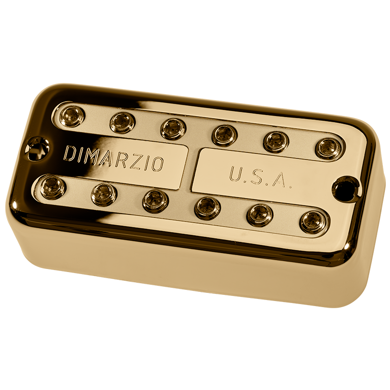 Image 2 of DiMarzio DP297FGCR Super Distor'Tron - Gold Cover / F-Spaced