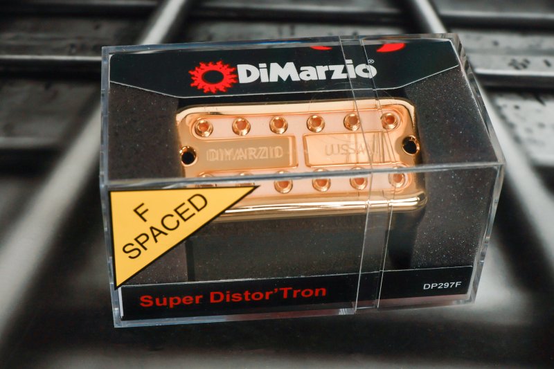Image 0 of DiMarzio DP297FGCR Super Distor'Tron - Gold Cover / F-Spaced