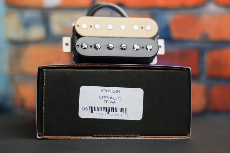 Image 1 of Kramer Neptune Treble Bridge Humbucker Pickup / Zebra 4-Conductor