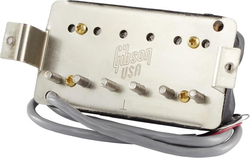 Image 1 of Gibson 498T Hot Alnico Treble / Bridge Pickup - Black 4-Conductor Humbucker