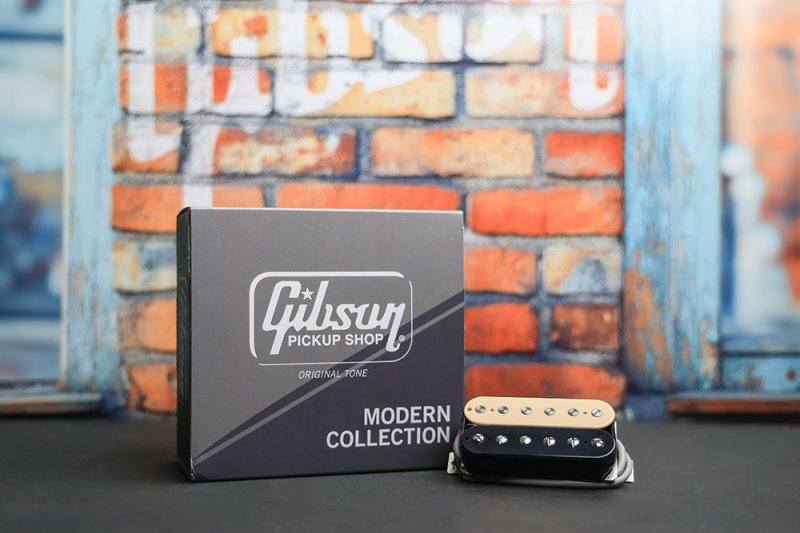 Image 0 of Gibson 498T Hot Alnico Treble / Bridge Pickup - Zebra 4-Conductor Humbucker