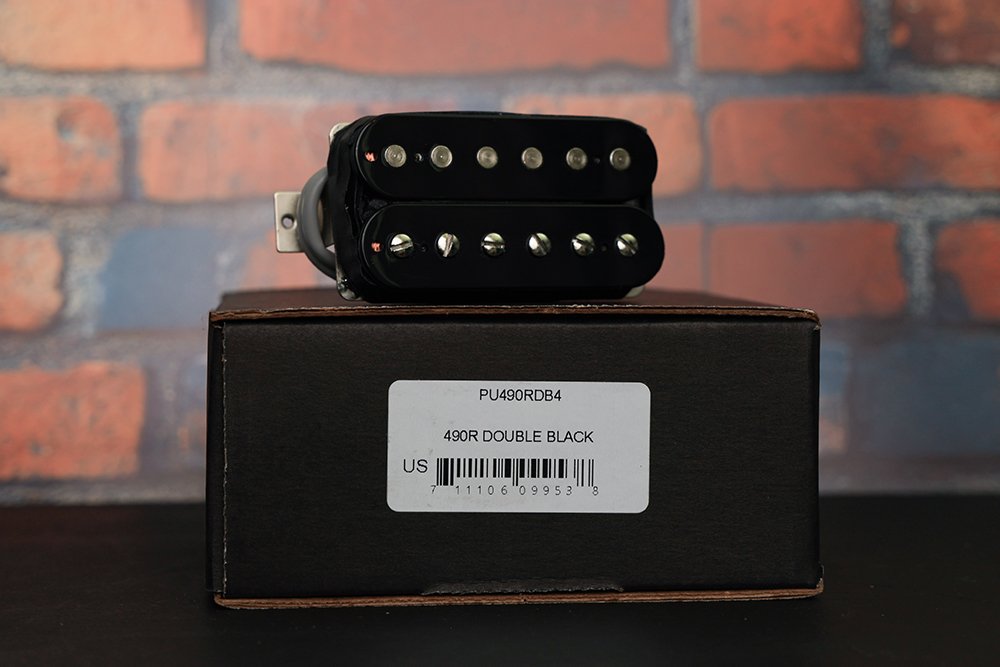 Image 1 of Gibson 490R Modern Classic Neck Rhythm Humbucker Pickup BLACK - 4 Conductor