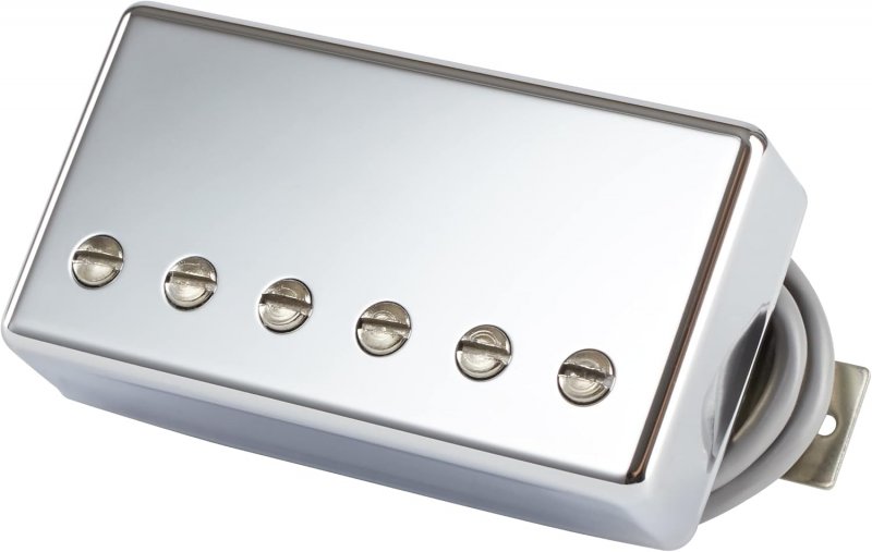 Image 0 of Gibson 490T Modern Classic Bridge Treble Humbucker Pickup - CHROME Cover - 4 Con