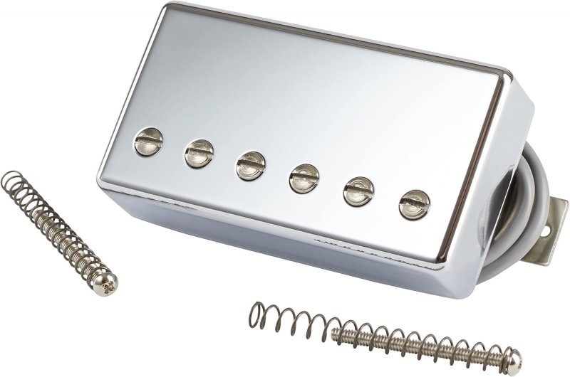 Image 2 of Gibson 490T Modern Classic Bridge Treble Humbucker Pickup - CHROME Cover - 4 Con
