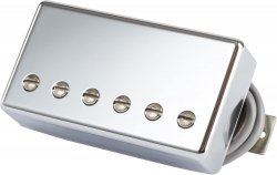 Gibson 490T Modern Classic Bridge Treble Humbucker Pickup - CHROME Cover - 4 Con